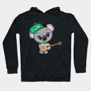 Cute koala with a guitar. Hoodie